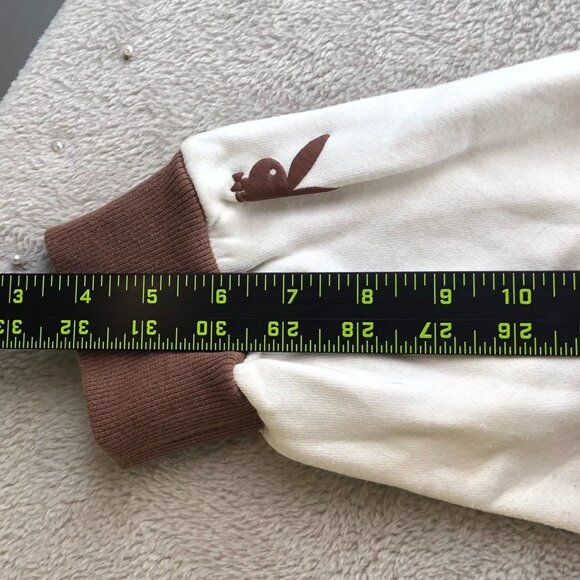 Playboy By PacSun Womens Sweatshirt Small Floral Pullover Colorblock Casual Y2K - Picture 6 of 13